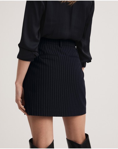 Witchery Pinstripe Mini Skirt