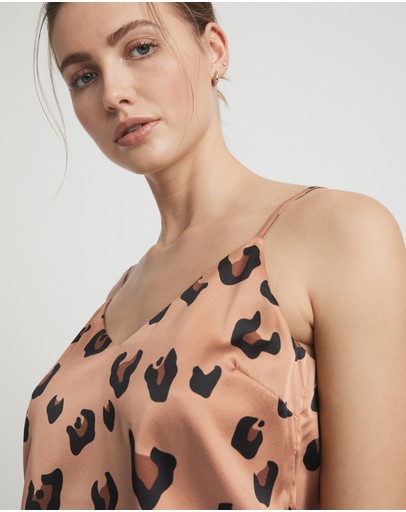Witchery Silk Ocelot Print Camisole