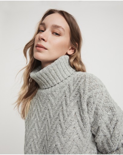 Witchery Textured Roll Neck Knit