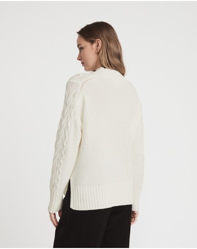 Witchery Split Cable Knit