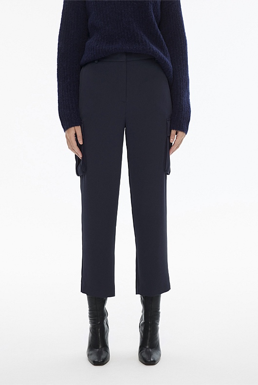 Cargo Straight Leg Pant - Blue Night