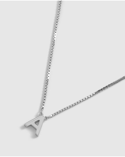 Witchery Sterling Silver Initial Necklace