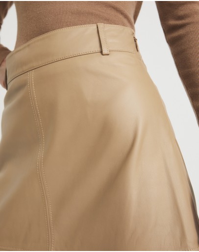 Witchery Leather Midi Skirt