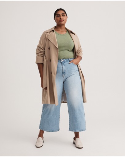 Witchery Linen Blend Long Sleeve Top