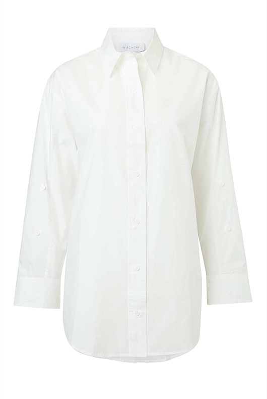 Modern Cotton Shirt - Pure White