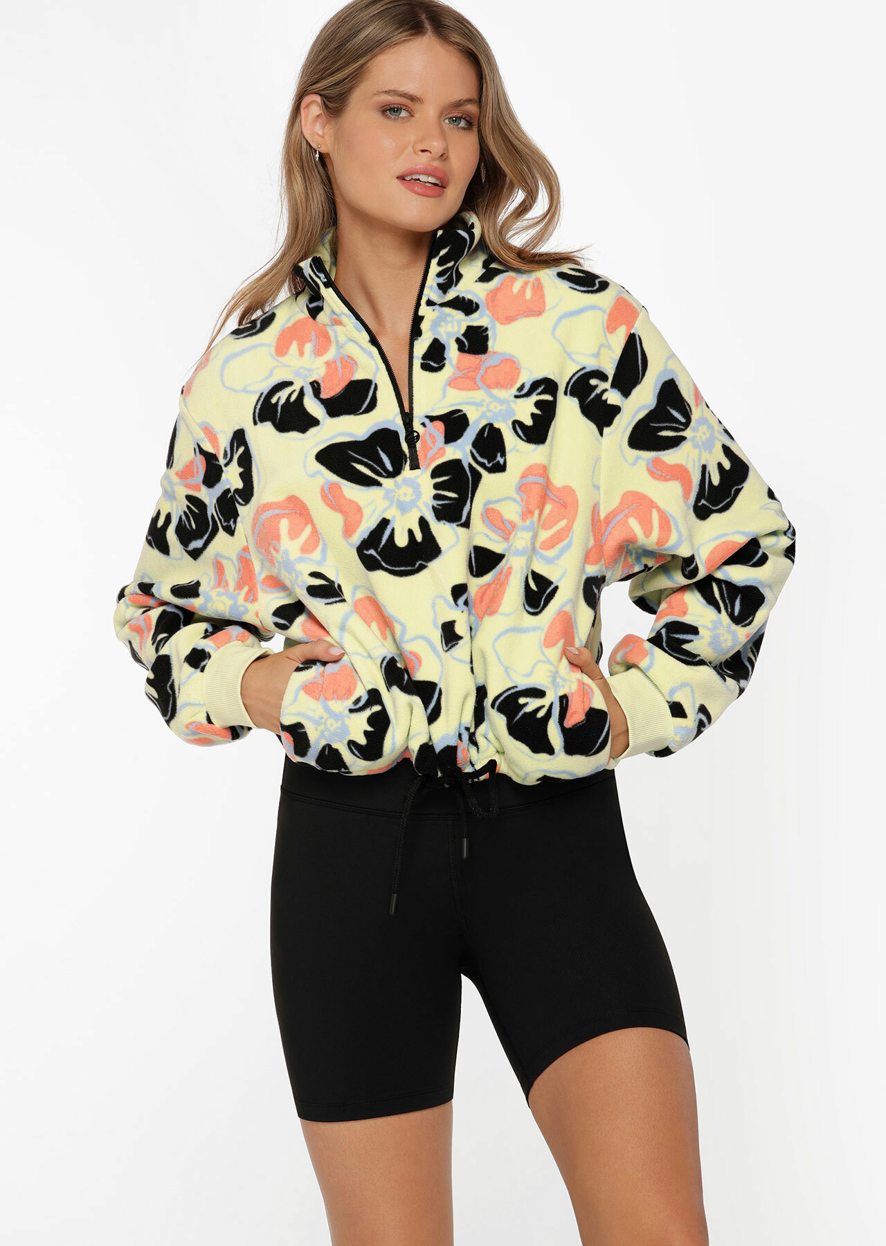 Lorna Jane Hibiscus Half Zip Polar Fleece