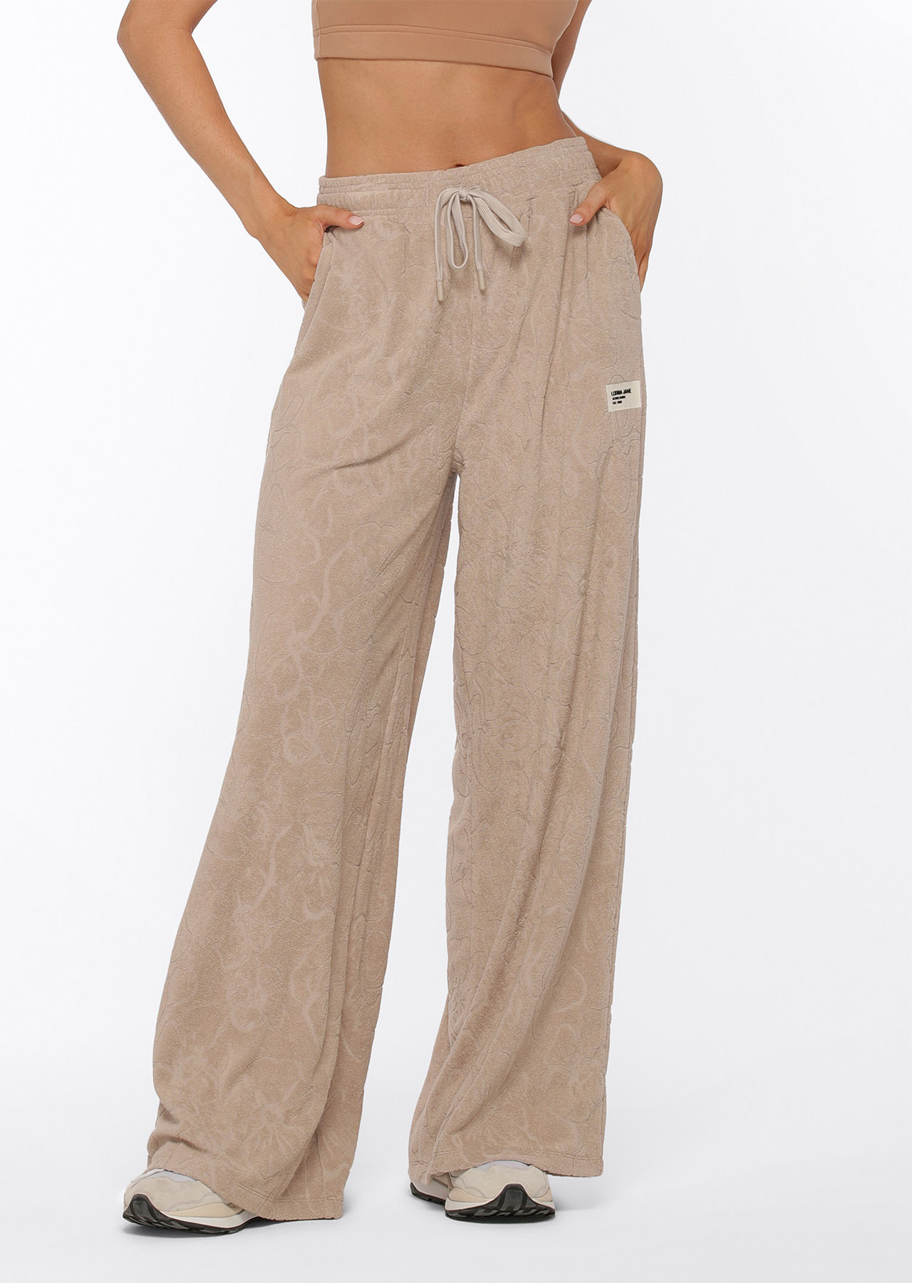 Lorna Jane Hibiscus Towelling Trackpant