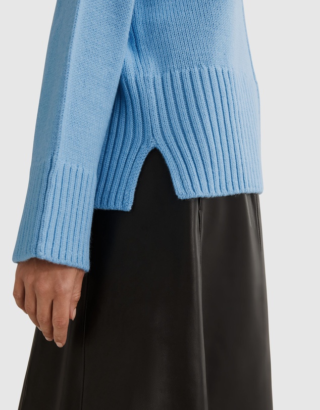 Country Road Mock Neck Rib Knit