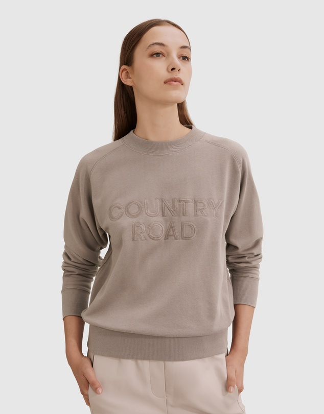 Country Road Verified Australian Cotton Casual Logo Sweat