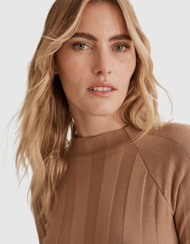 Country Road Self Stripe Rib Dress