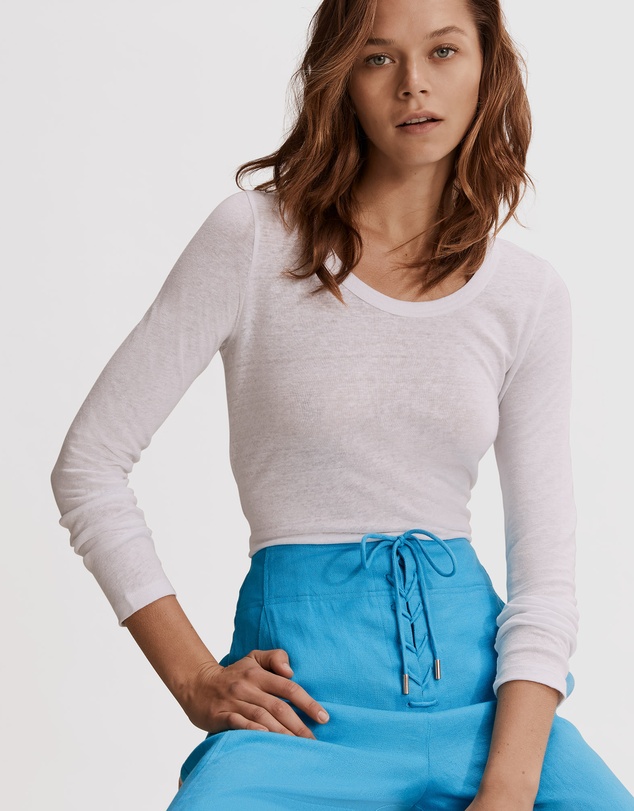 Country Road Long Sleeve Linen T-Shirt