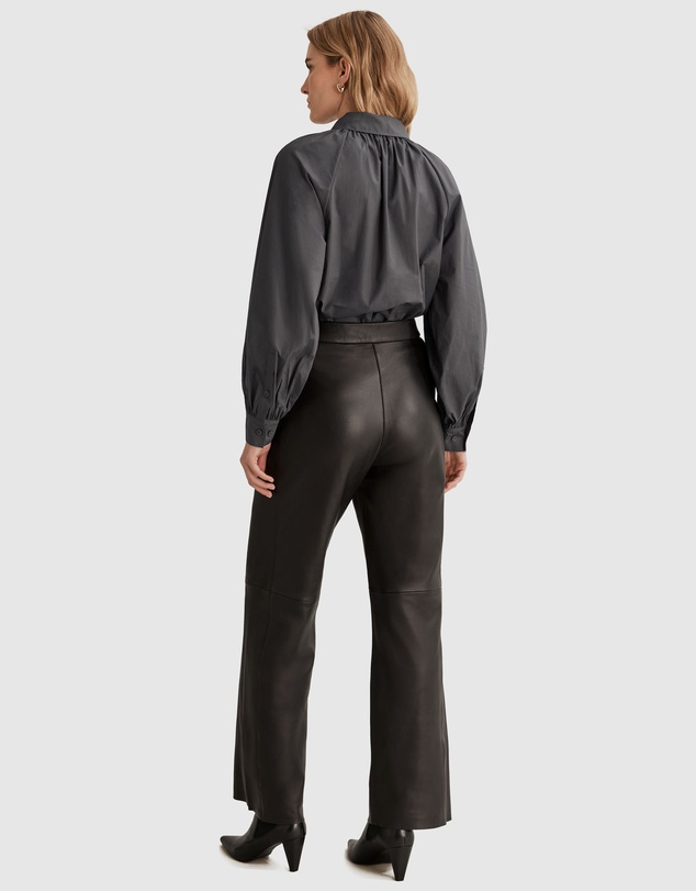 Country Road Gathered Poplin Blouse