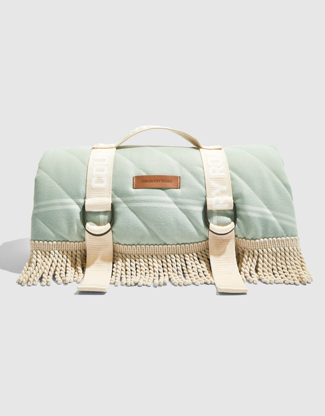 Country Road Hutton Round Picnic Blanket