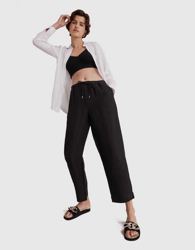 Country Road Organically Grown French Linen Pant