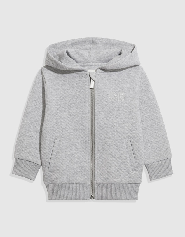 Country Road Organically Grown Cotton Quilted Hooded Sweat