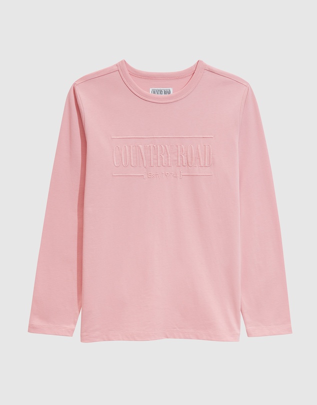 Country Road Teen Verified Australian Cotton Long Sleeve Heritage T-Shirt
