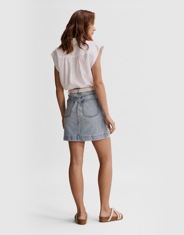 Country Road Australian Cotton Denim Mini Skirt