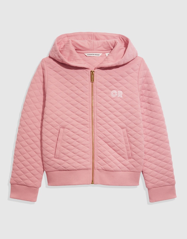 Country Road Australian Cotton Quilted Hooded Sweat
