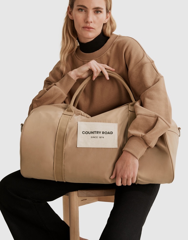 Country Road Recycled Polyester Puff Patch Tote Bag