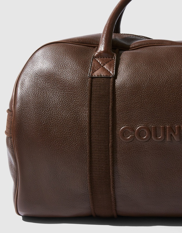 Country Road Leather Logo Tote
