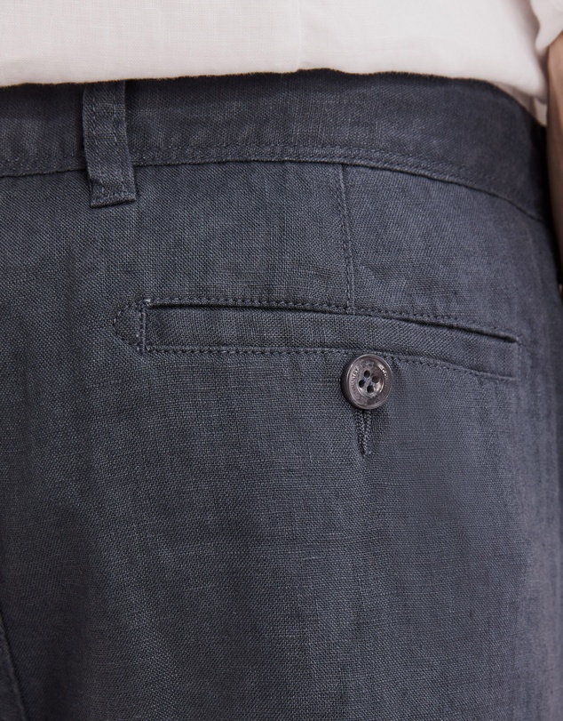 Country Road Organically Grown Linen Button Front Short