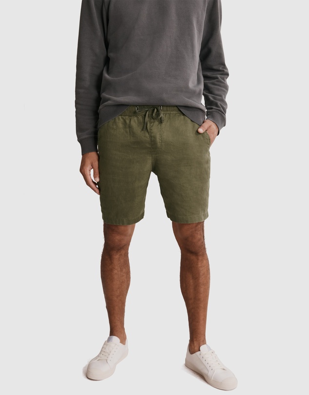 Country Road Organically Grown Linen Drawcord Short