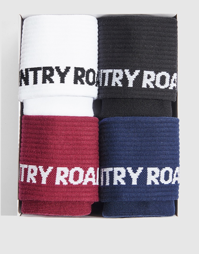 Country Road Modern Logo Sock Pack Of 4
