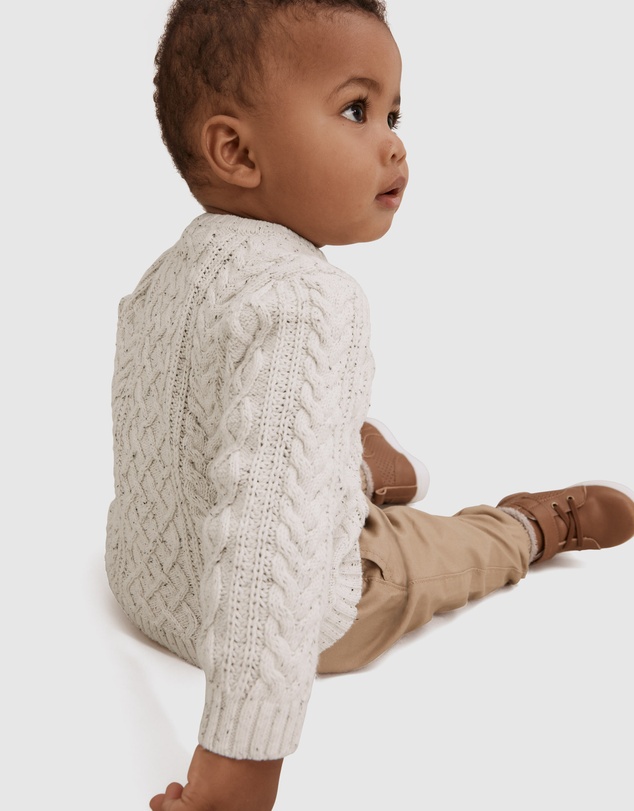 Country Road Unisex Cable Crew Knit