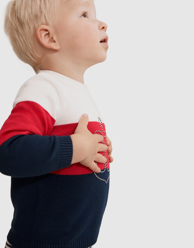 Country Road Anchor Stripe Knit