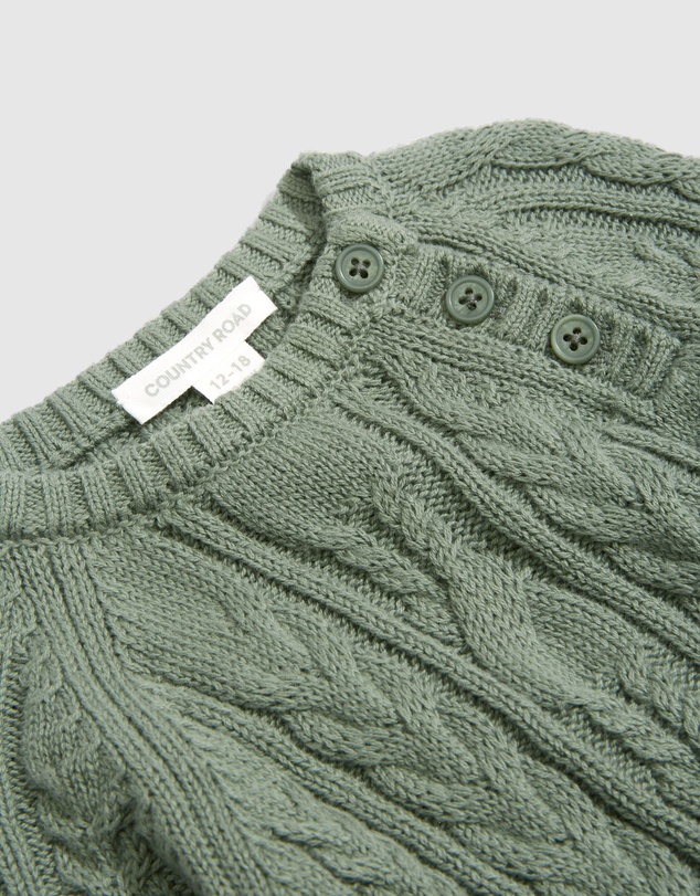 Country Road Cable Knit Jumpsuit