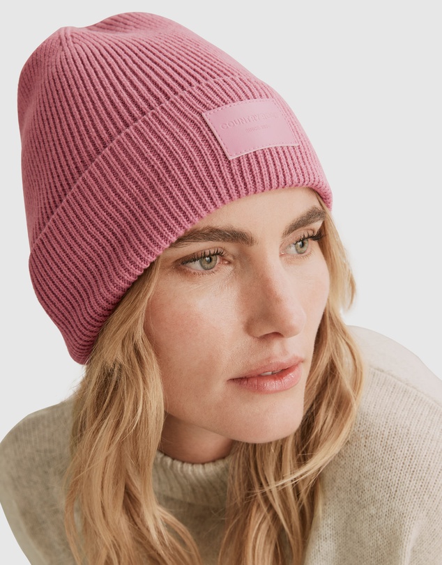 Country Road Branded Rib Beanie