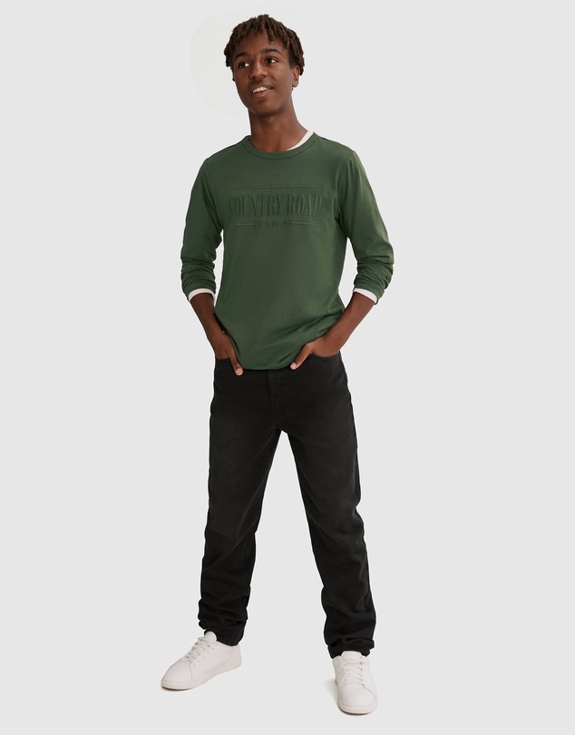 Country Road Teen Verified Australian Cotton Long Sleeve Heritage T-Shirt