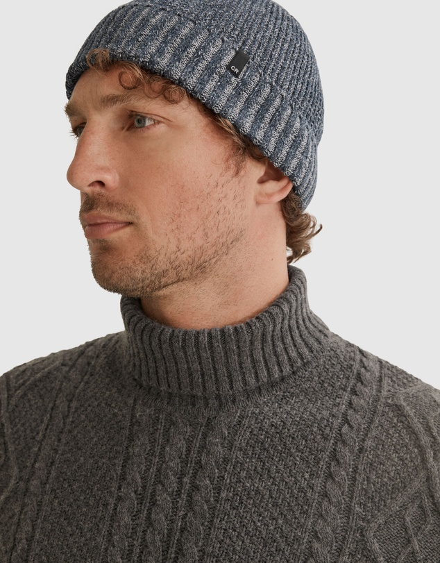 Country Road Two Tone Rib Beanie