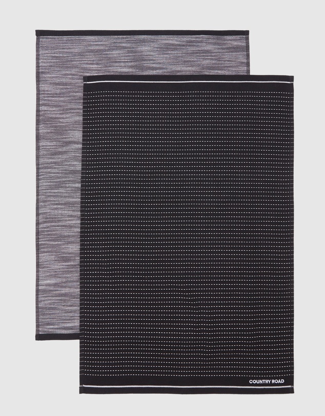 Country Road Australian Cotton Issi Tea Towel Pack Of 2