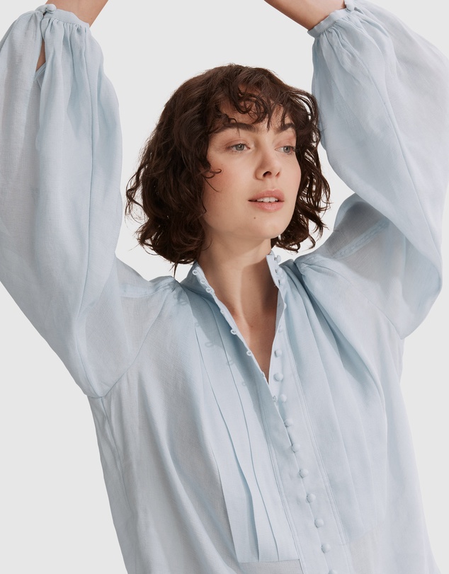 Country Road Bib Detail Blouse