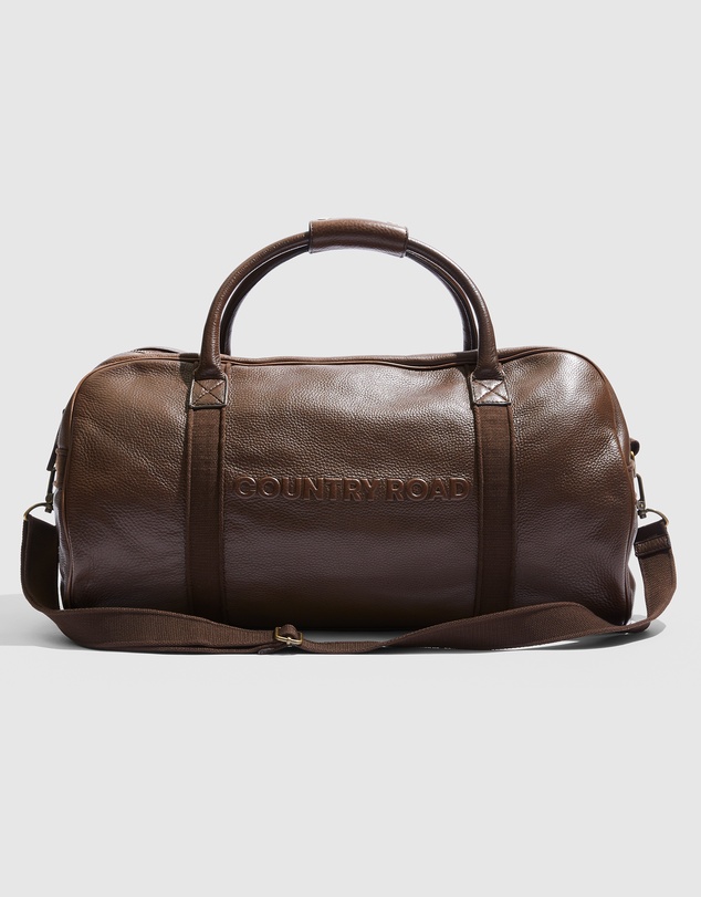 Country Road Leather Logo Tote