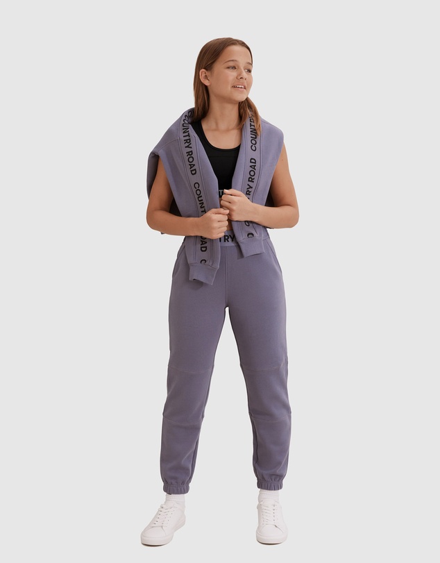 Country Road Teen Recycled Cotton Panel Logo Sweat Pant