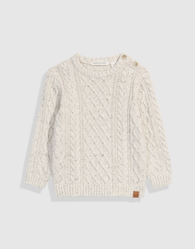 Country Road Unisex Cable Crew Knit