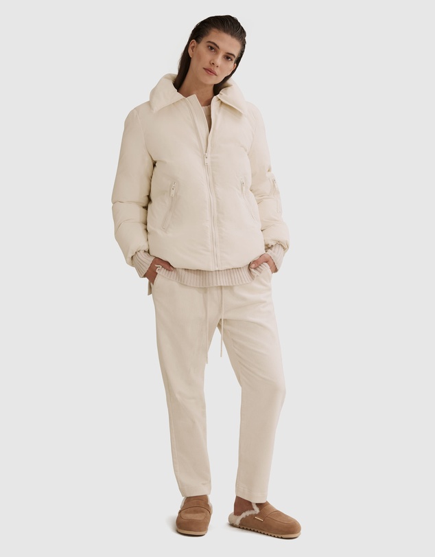 Country Road Recycled Nylon Large Collar Puffer