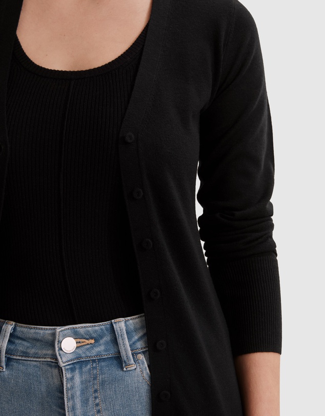 Country Road Australian Merino Wool Silk Cardigan