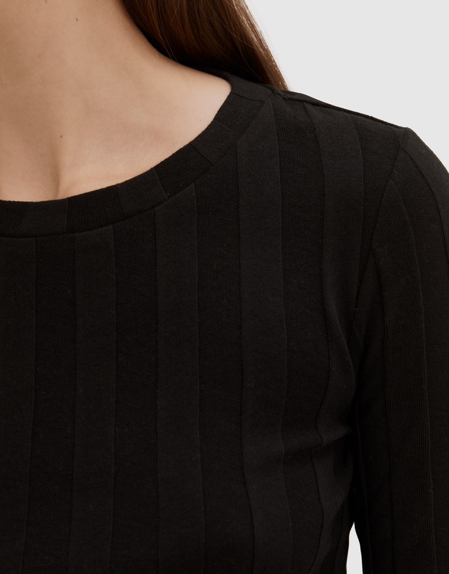 Country Road Self Stripe Long Sleeve Top