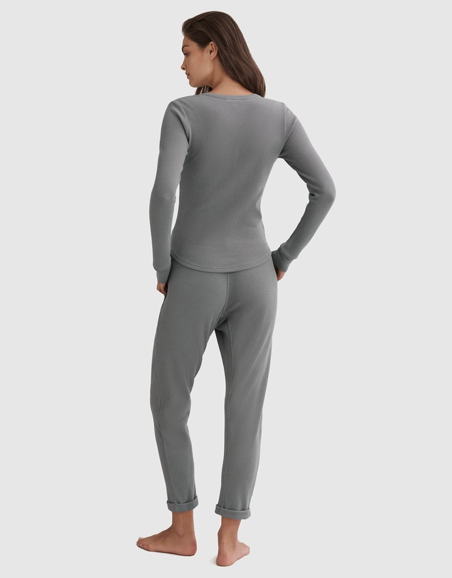 Country Road Waffle Henley Top