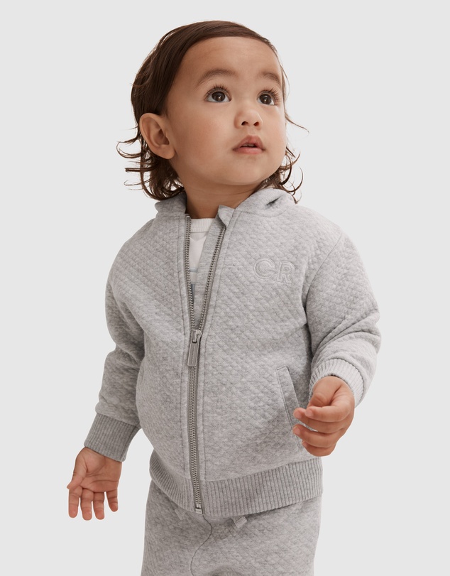 Country Road Organically Grown Cotton Quilted Hooded Sweat