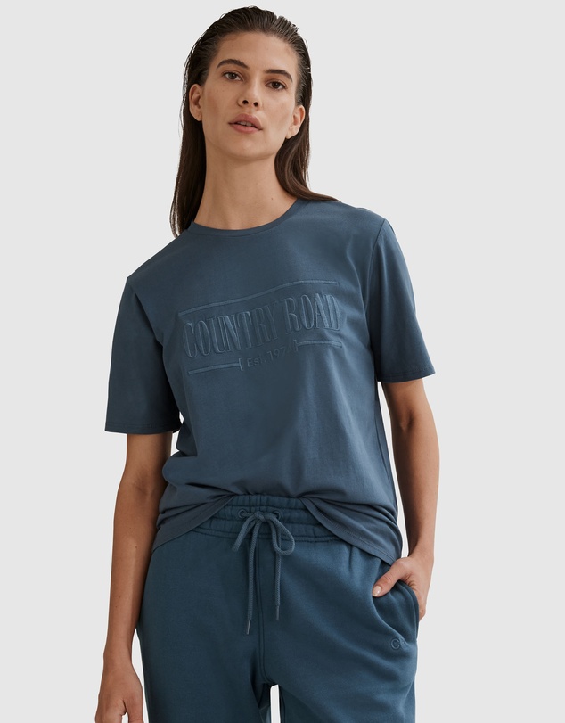 Country Road Verified Australian Cotton Heritage Embroidered T-Shirt