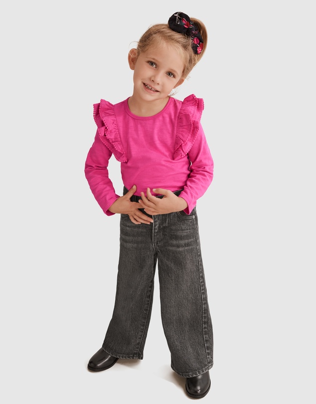 Country Road Organically Grown Cotton Slub Frill T-Shirt