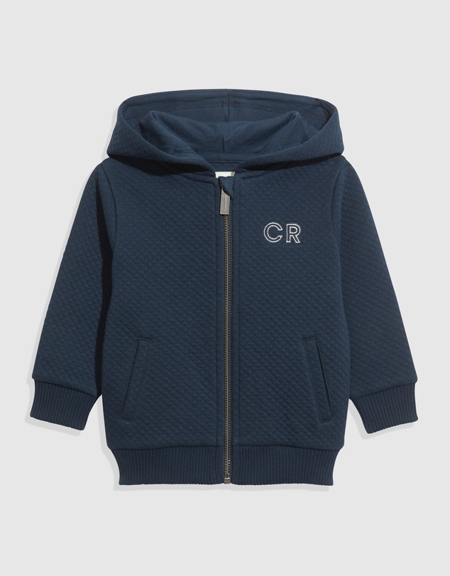 Country Road Unisex Organically Grown Cotton Quilted Hooded Sweat