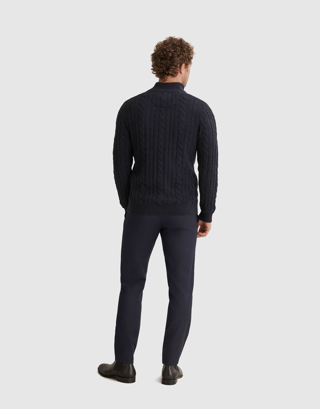 Country Road Responsible Cashmere Cable Half Zip Knit