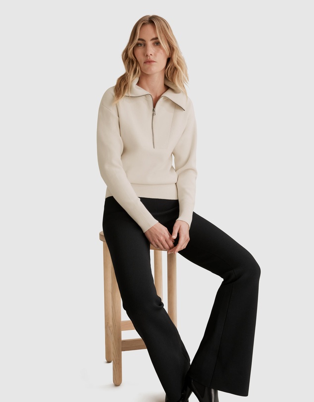 Country Road Zip Detail Knit