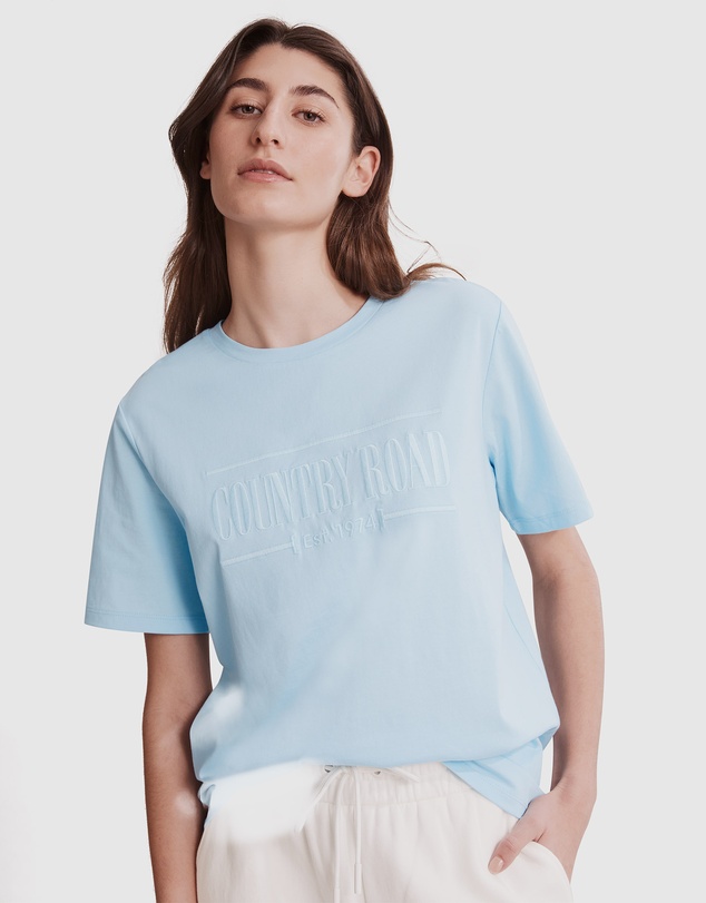 Country Road Verified Australian Cotton Heritage Embroidered T-Shirt