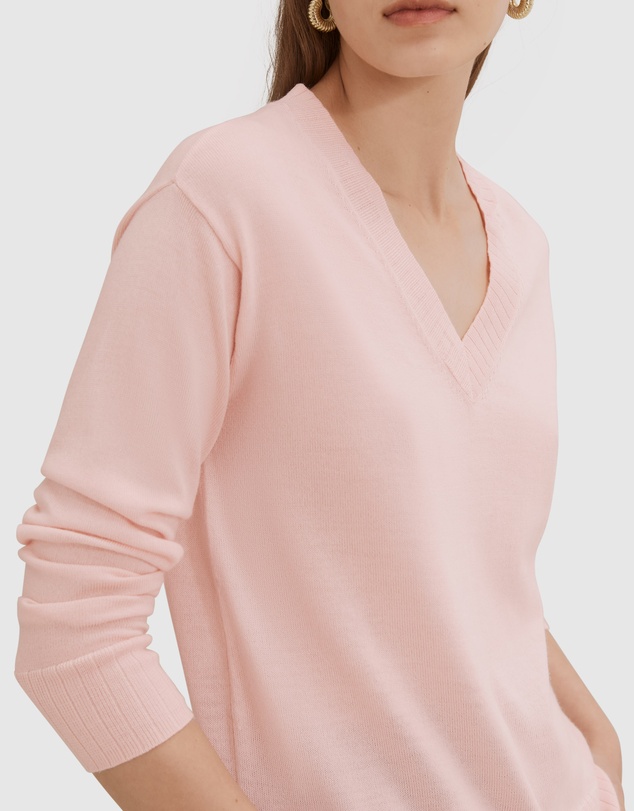 Country Road Verified Australian Merino Wool V-neck Knit